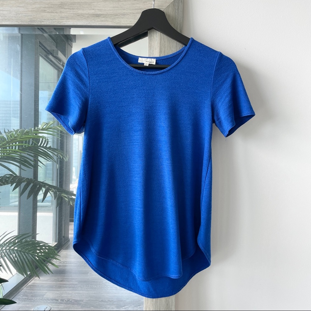 Aritzia Wilfred Blue Tshirt